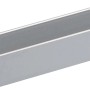Arcansas U-Profil aus Aluminium, 21x10x1000 mm, silberfarben.