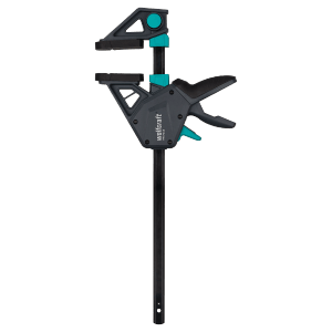 Wolfcraft Einhandzwinge Pro Max 300 mm, Spannwerkzeug mit ergonomischem Griff und hoher Spannkraft.