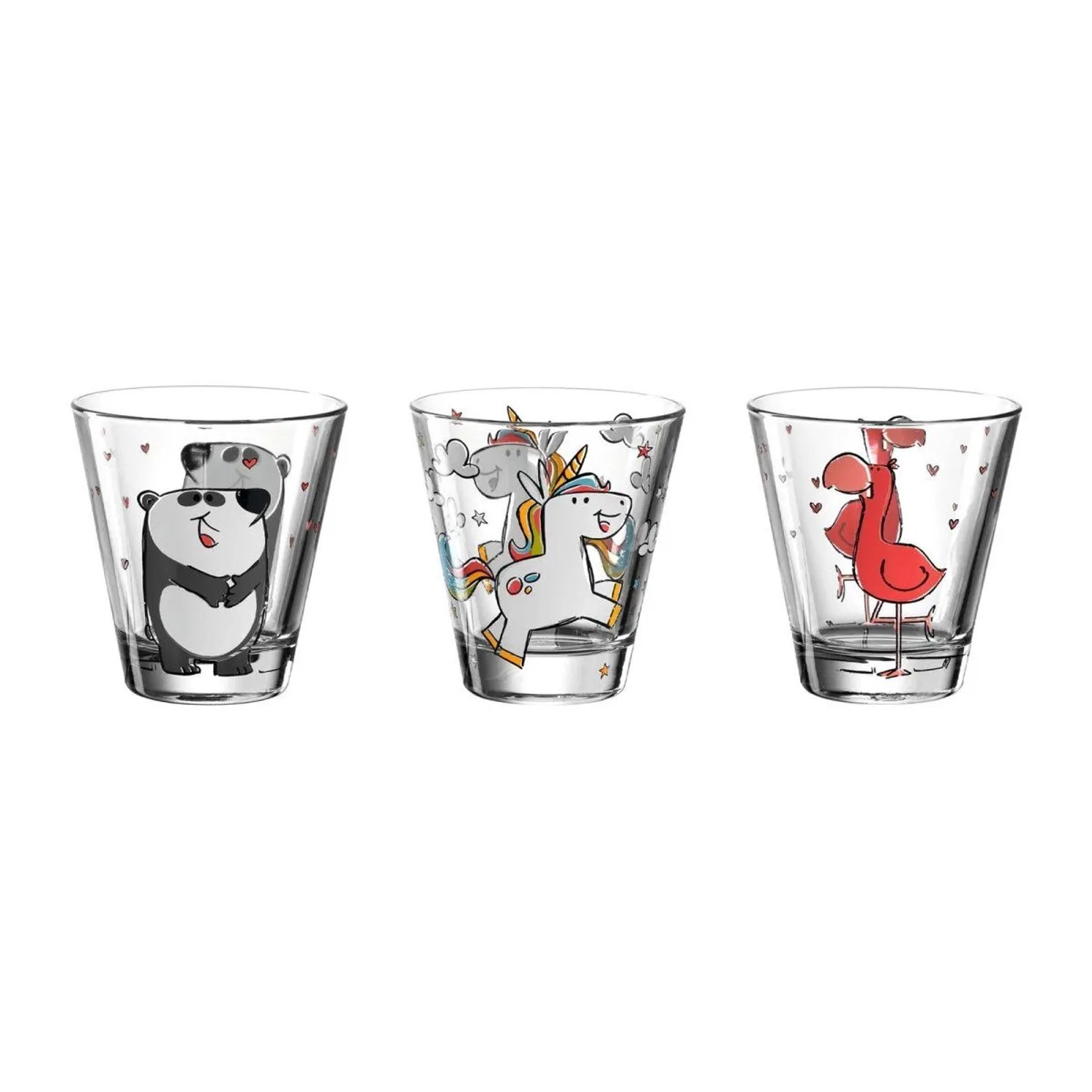 Leonardo Bambini 3er Mädchen Kinderbecher Set 215 ml