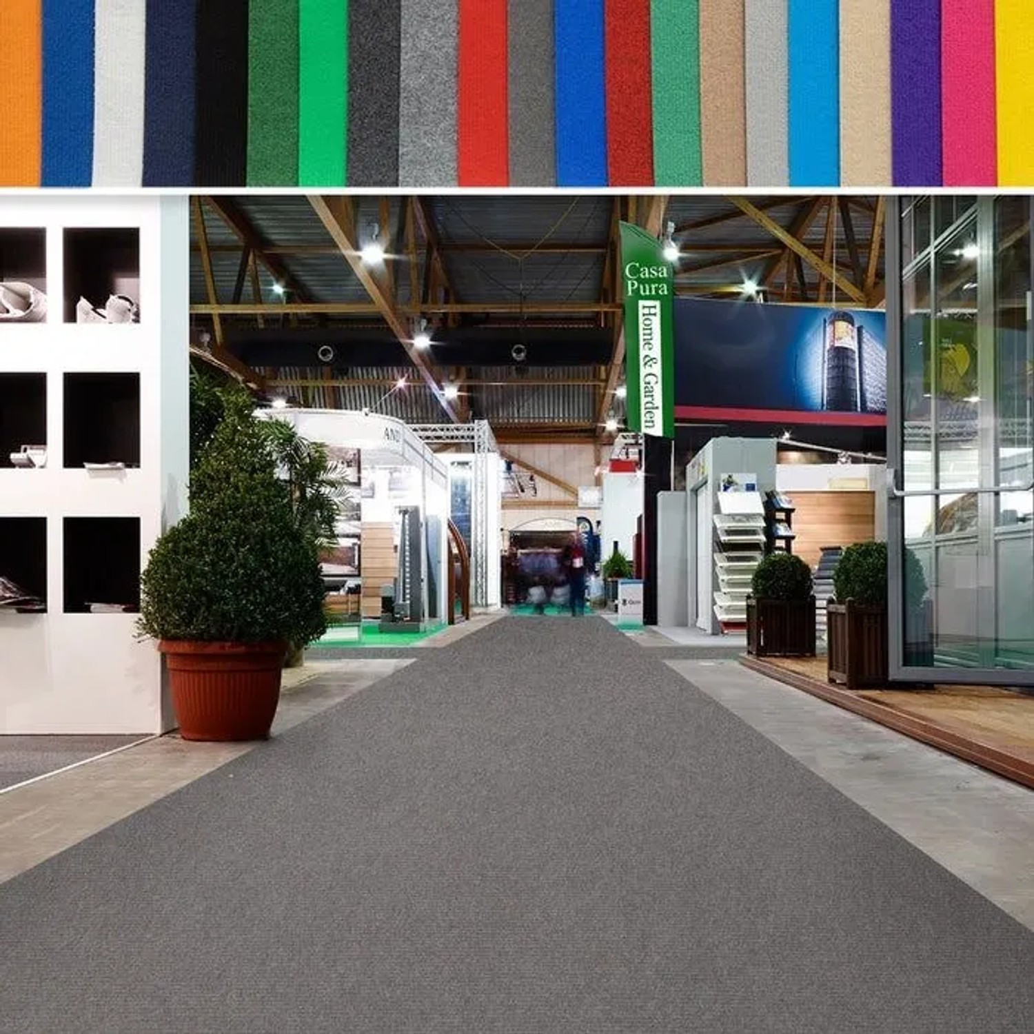 Floordirekt Messeteppich Sintra Pflegeleichter Gangläufer Grau 200 x 350 cm_8