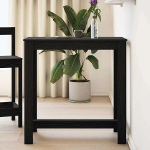 vidaXL Bartisch, schwarz Eichen-Optik, 102x50x103,5 cm, aus Holzwerkstoff.