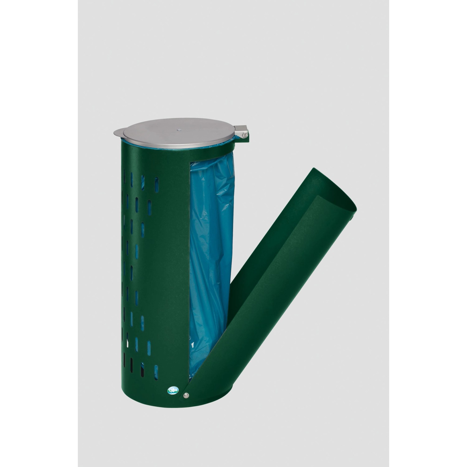 PROREGAL Kompakter Abfallsammler Gelocht Mit Deckel Klapptür 35 cm Einfüllö günstig online kaufen