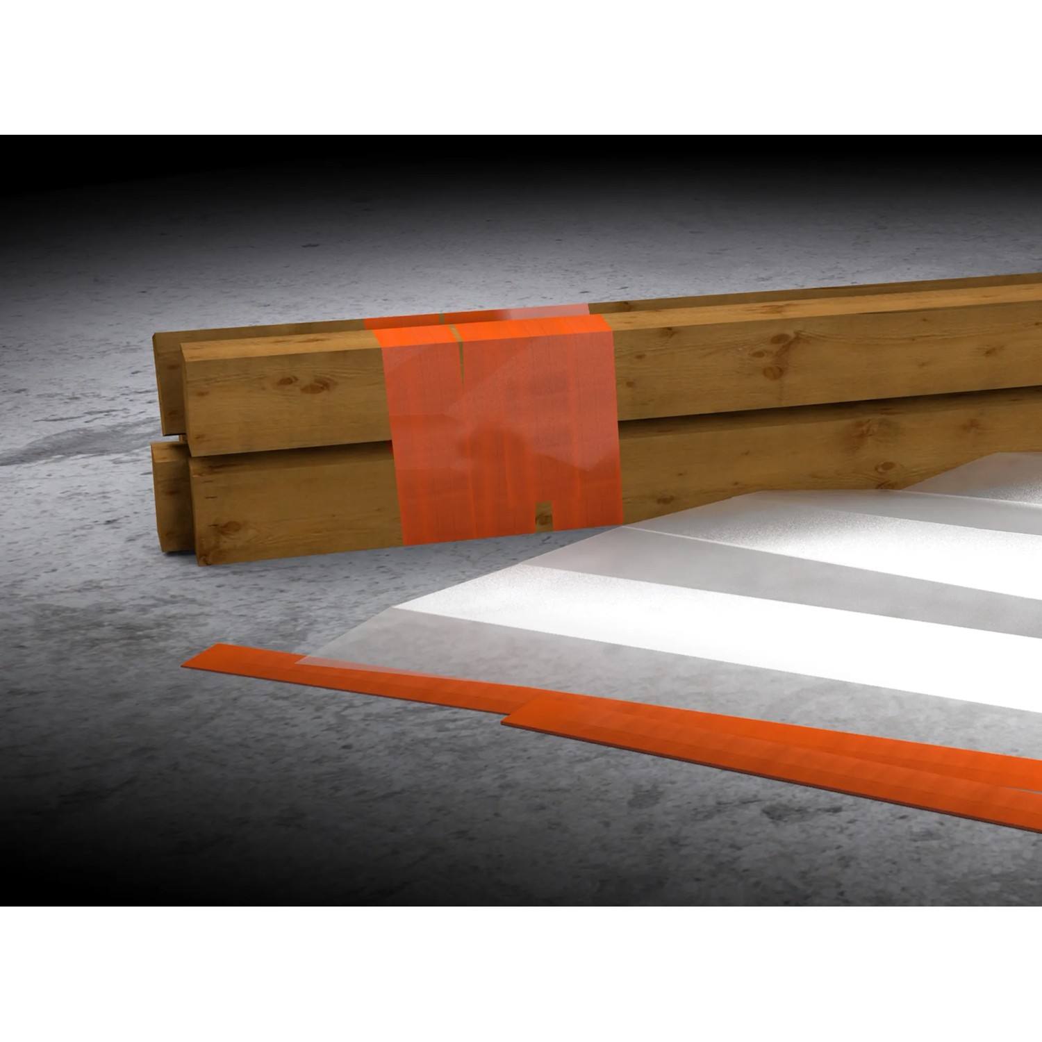 Orangefarbenes Scotch Klebeband High Visibility zum Markieren und Reparieren.