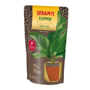 Seramis Topper Espresso 1 l: Dekorative Abdeckung für Pflanzgefäße, schützt vor Trauermücken.