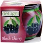 HS Candle Duftkerze Black Cherry im Glas mit Kirsch-Motiv. Raumduft für entspannte Atmosphäre.