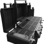 El Fuego Arizona Kombigrill, 3 Brenner, Seitenbrenner, Schwarz. Gas- und Holzkohlegrill mit Smoker.