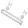 Gardinia Schlaufengleiter Set, 10-teilig, mit X-Gleitern und Rollen für Gardinenschienen.