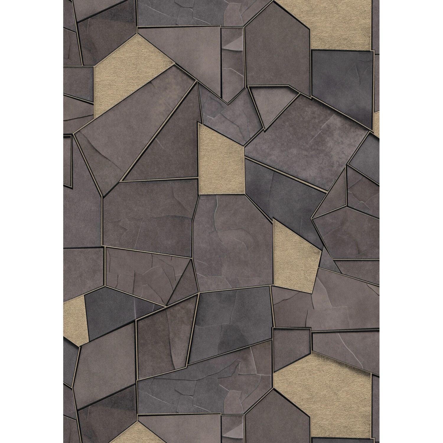 Erismann Vliestapete Elle Decoration 4 Mosaique Taupe günstig online kaufen