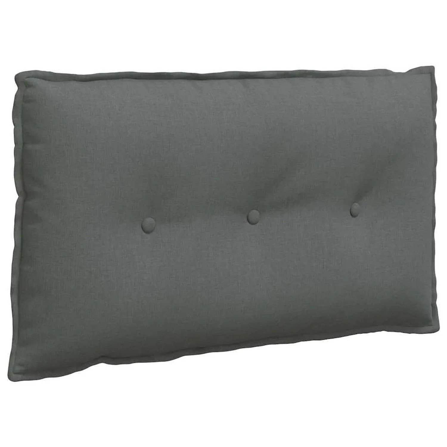 vidaXL Rückenkissen Dunkelgrau 80 x 19 x 50 cm Stoff 42014702