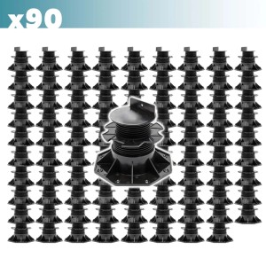 Xpotool Set 90X Stelzlager Terrassen 2700Kg 60-138Mm Stellfüße Höhenverstellbar