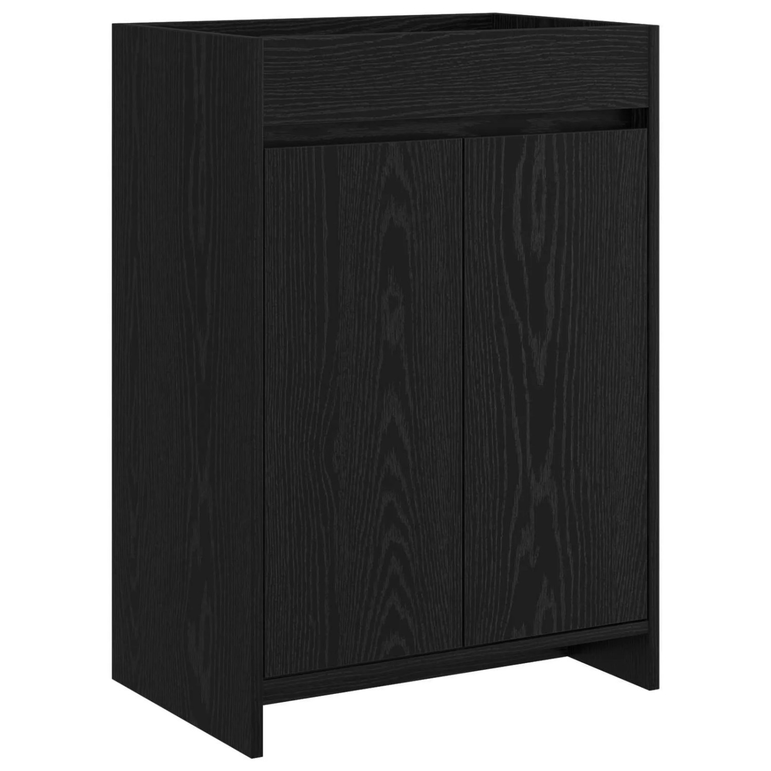 vidaXL Badunterschrank Schwarze Eiche 56 x 37,5 x 81 cm Holzwerkstoff 890777