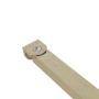 Gold gebürstetes Wandprofil für Duschkabine. Edelstahl Stabilisator-Glashalterung, 180° drehbar.