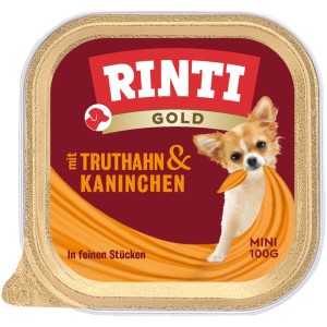 Rinti Hunde-Nassfutter Gold Mini Truthahn und Kaninchen 100 g