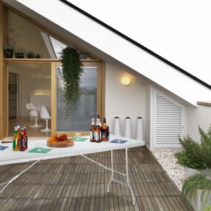 Relaxdays Gartentisch Stahl Kunststoff Weiß Klappbar 72 cm x 178 cm x 74 cm 13,1 kg