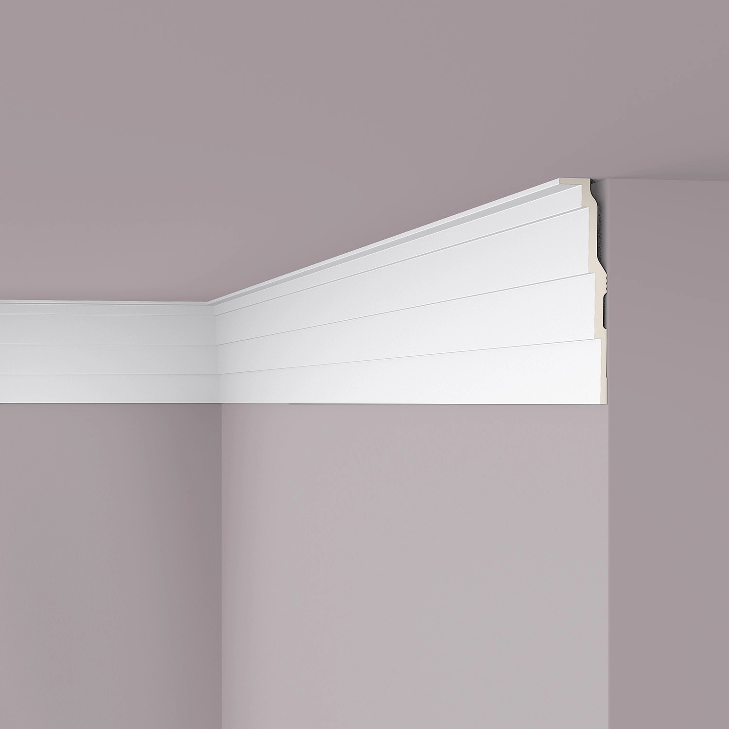 NOEL & MARQUET NMC AD21 ARSTYL Eckleiste Zierleiste Stuckleiste 2 m 200 cm x 6 cm x 25,5 cm Weiß