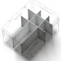 Eurobox-System Abtrenner, 36x16 cm, weiß, zur Unterteilung von Aufbewahrungsboxen.