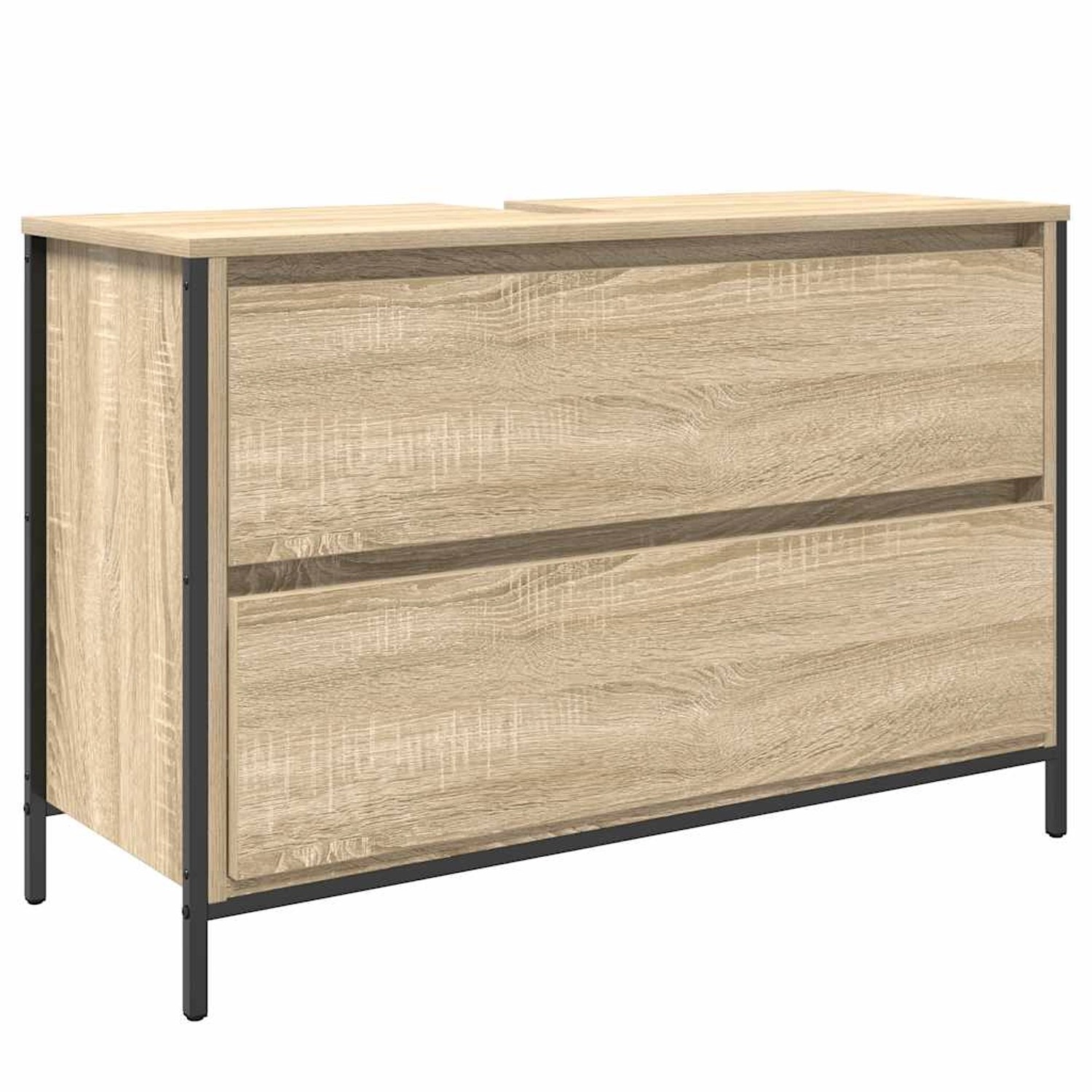 vidaXL Waschbeckenunterschrank mit Schubladen Sonoma-Eiche 861878 günstig online kaufen