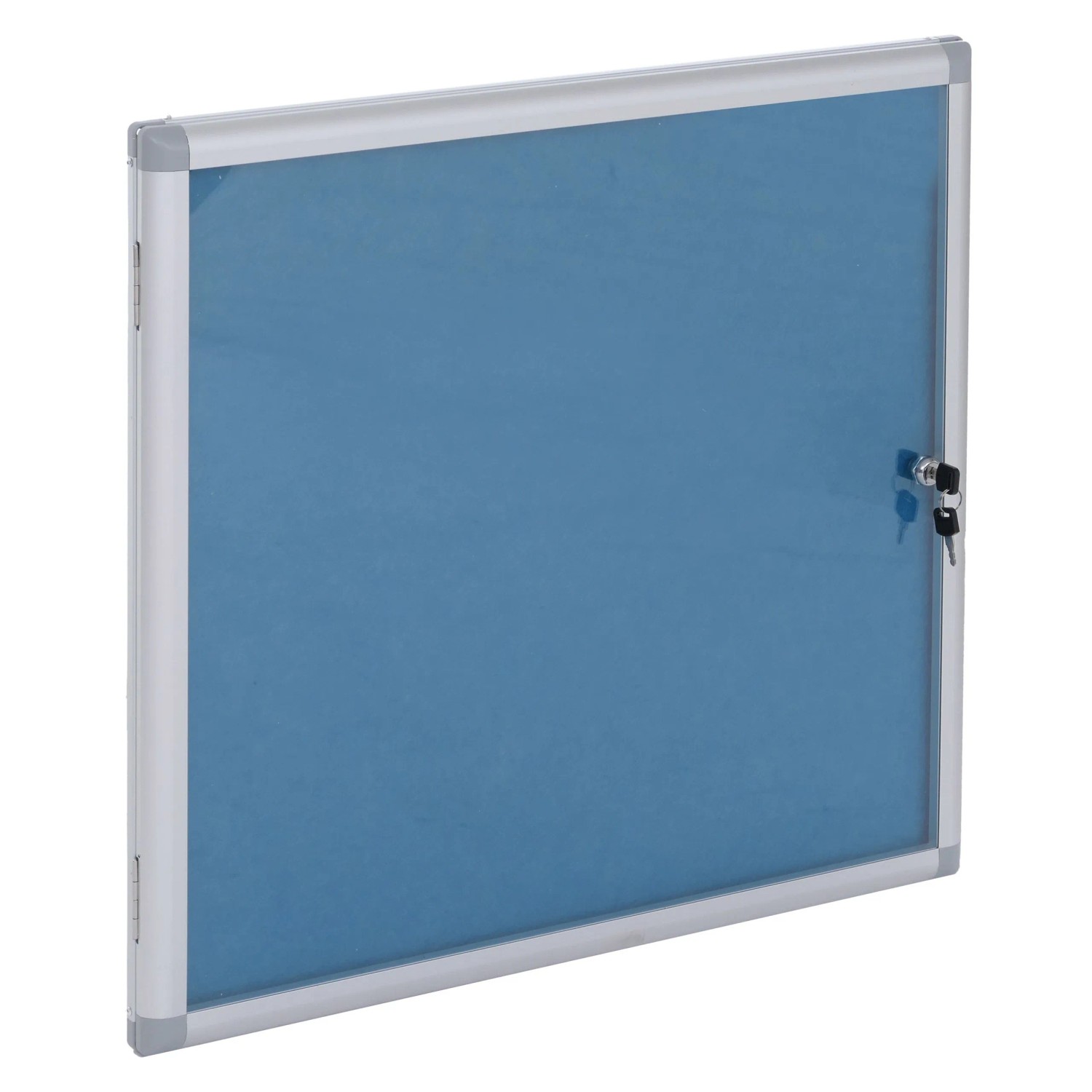 MCW Schaukasten Q51 Aluminium Abschließbar 65x68x7cm Blau