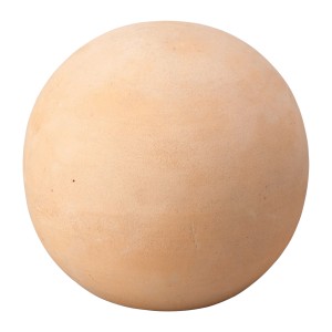 Dekorative Terrakotta-Kugel, Ø 13 cm, für die Gartendekoration.
