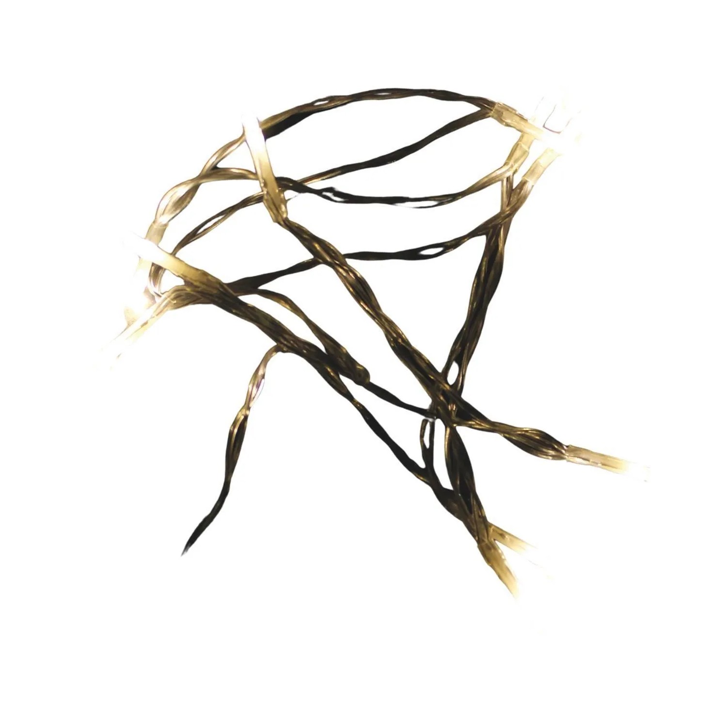 Lex 10er Batterie-Lichterkette Weihnachtsdeko Warmweiß Beleuchtung Partylichterkette