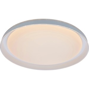 Weiße LED Deckenleuchte Tessali, Ø 43cm, modernes Design. Dimmbar mit Fernbedienung.