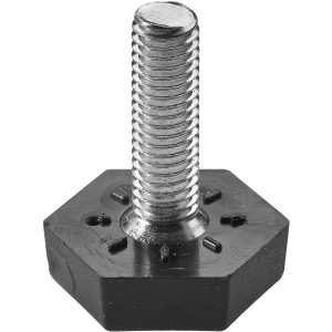 Hettich Bodenausgleichsschraube M8, schwarz, 2er-Set für Möbelbeine zum Ausgleich von Unebenheiten.