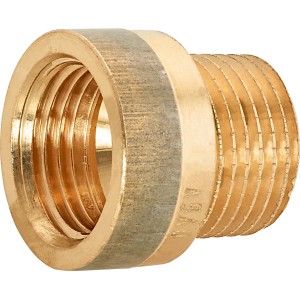 Hahnverlängerung aus Rotguss, 18,6 mm x 21 mm, zur Verlängerung von Gewindefittings.