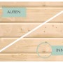 Karibu Express Gartenhaus Speedy A Set Naturbelassen 433 cm x 217 cm Anbaudach_31
