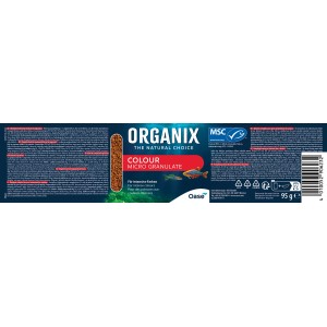 Oase Organix Colour Micro Granulate Fischfutter für farbenprächtige Fische, 250ml.
