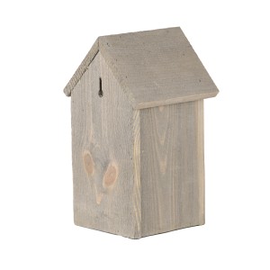 Grauer Esschert Design Nistkasten aus FSC®-Holz für Kohlmeisen und andere Gartenvögel.