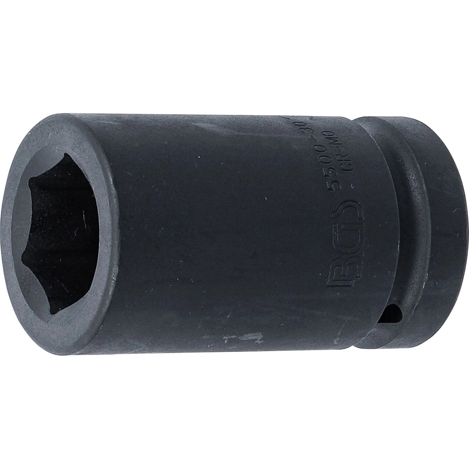 BGS Kraft Steckschlüssel Einsatz Sechskant Tief Antrieb Innenvierkant 25 Mm  1 Zoll  SW 30 Mm 5500 30