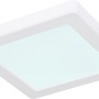 Weiße, quadratische LED-Deckenleuchte Lasse, 1-flammig, für Innenräume.