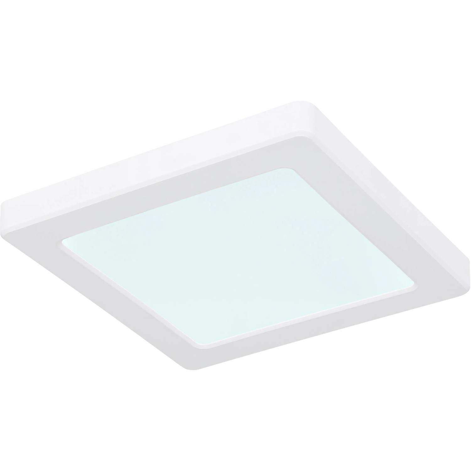 Weiße, quadratische LED-Deckenleuchte Lasse, 1-flammig, für Innenräume.