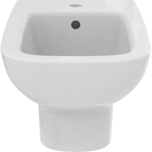 Ideal Standard i.life A Wandbidet in Weiß, aus Kristallporzellan mit Hahnloch und Überlauf.