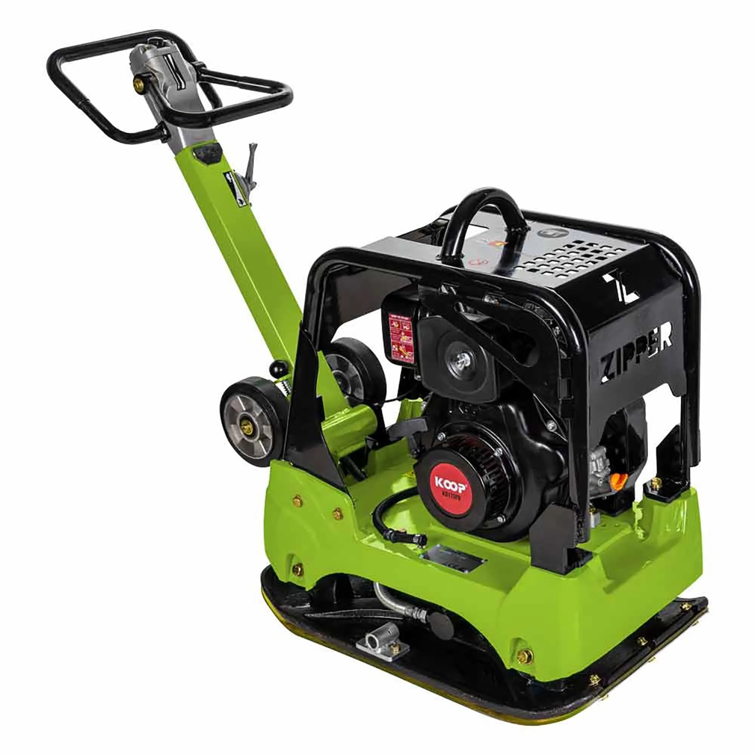 Zipper Diesel-Rüttelplatte ZI-RPE160D Grün-Schwarz