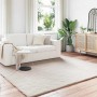 vidaXL Kunstfell Hasen Teppich Olite Beige 240 x 240 cm Polyester 42021644_2