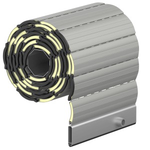 Rollwin Rollladen Alu Mini 37 Grau Fertigmaß 120 x 150 cm (BxH) Rolladenpanzer Mit Rollladendämmung Rollladenpanzer Rollladenfenster Rolladen