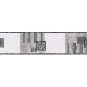 A.S. Creation Borte in Schwarz mit modernem Muster, selbstklebend.