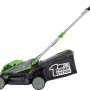 LUX-TOOLS 20 V Akku-Rasenmäher mit Fangkorb, Akku und Ladegerät.