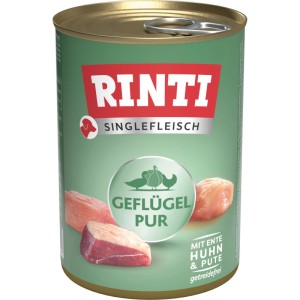 Rinti Hunde-Nassfutter Singlefleisch Exclusive Geflügel 400 g