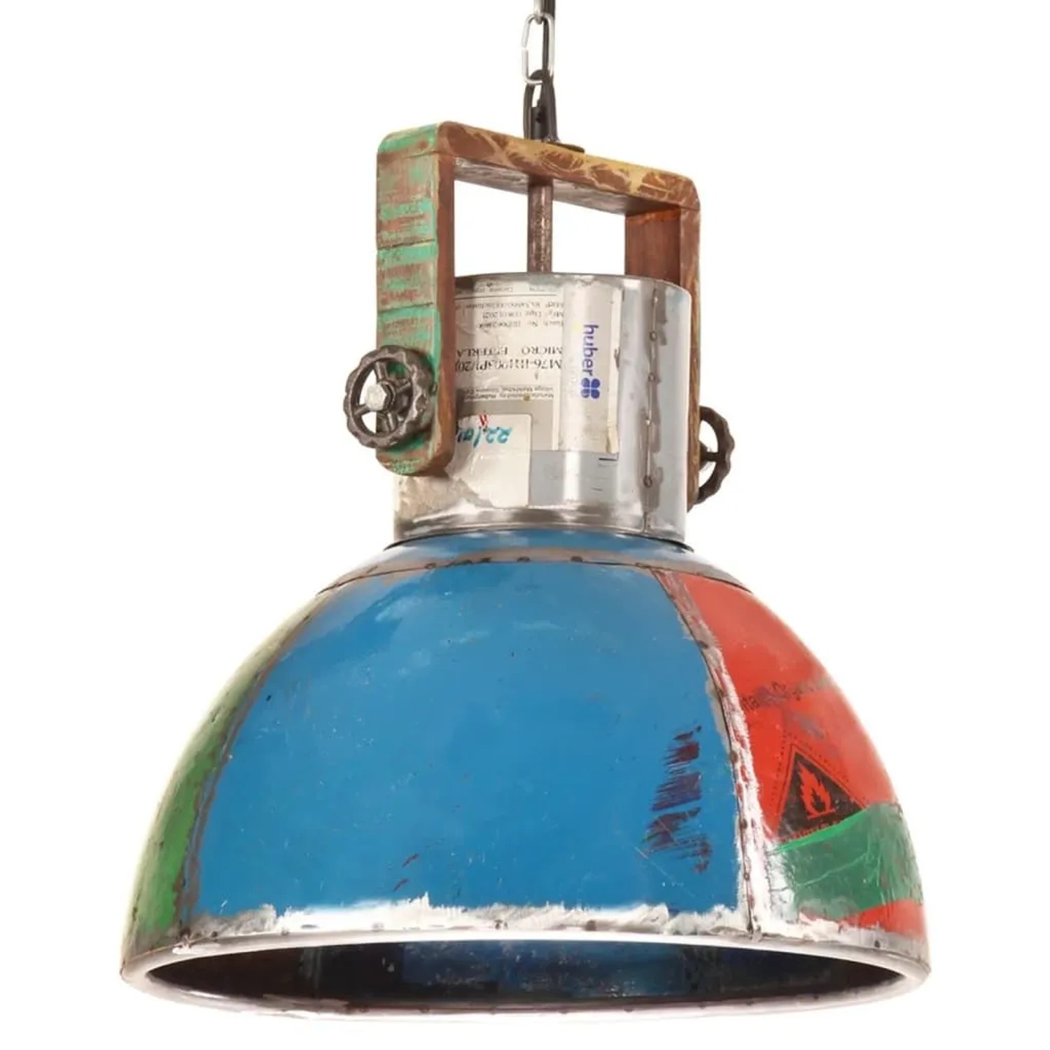 vidaXL Hängelampe Industrie-Stil 25 W Mehrfarbig Rund 40 cm E27 344395