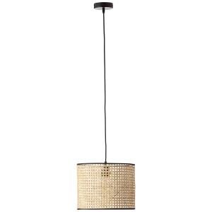 Brilliant Pendelleuchte Wiley, Ø 30 cm, Metall/Rattan, Hängeleuchte für Wohnräume.