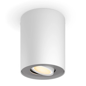 Weißer Philips Hue LED-Aufbauspot Pillar zur Erweiterung des Hue Systems.