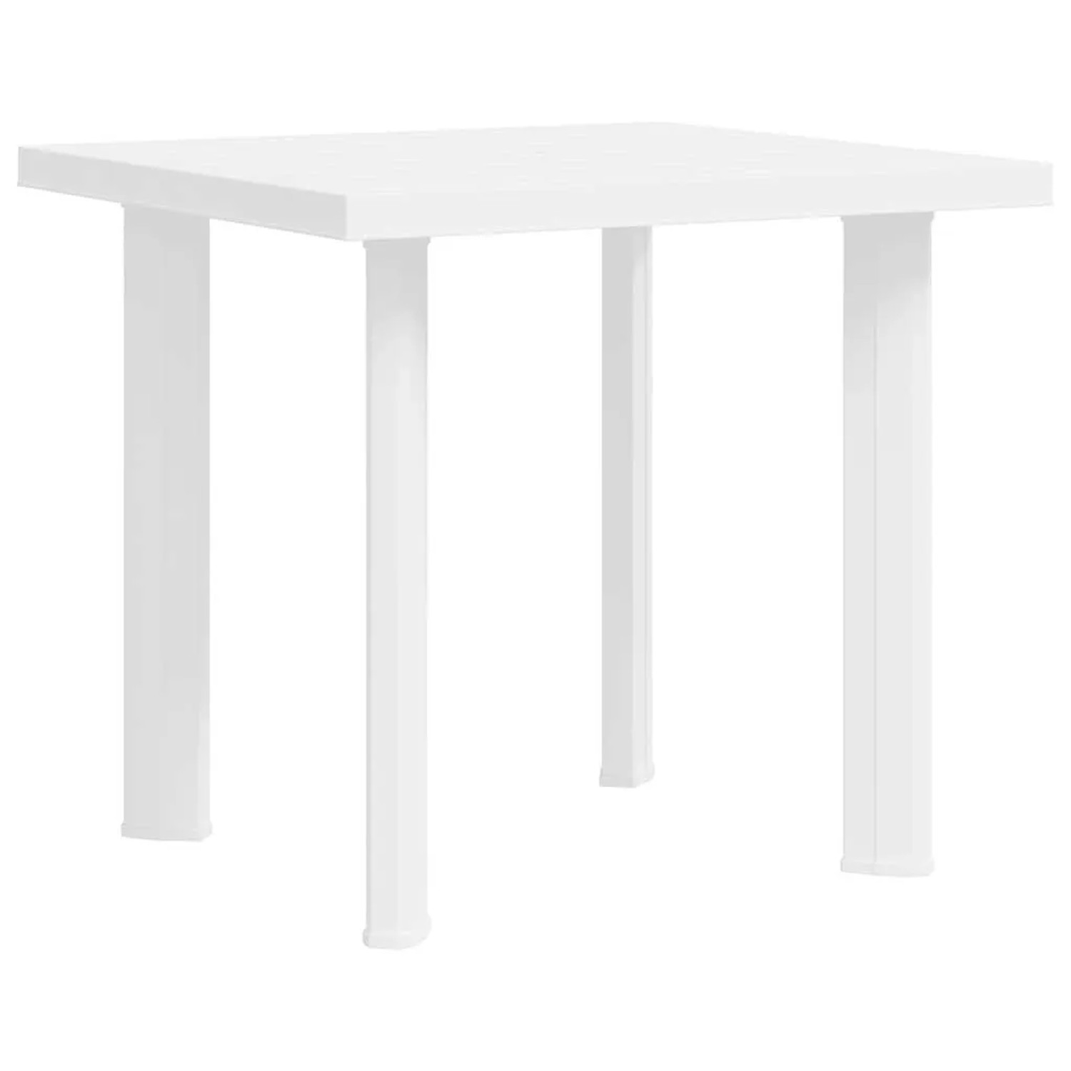 Furnicato Gartentisch Weiß 80x75x72 Cm Kunststoff