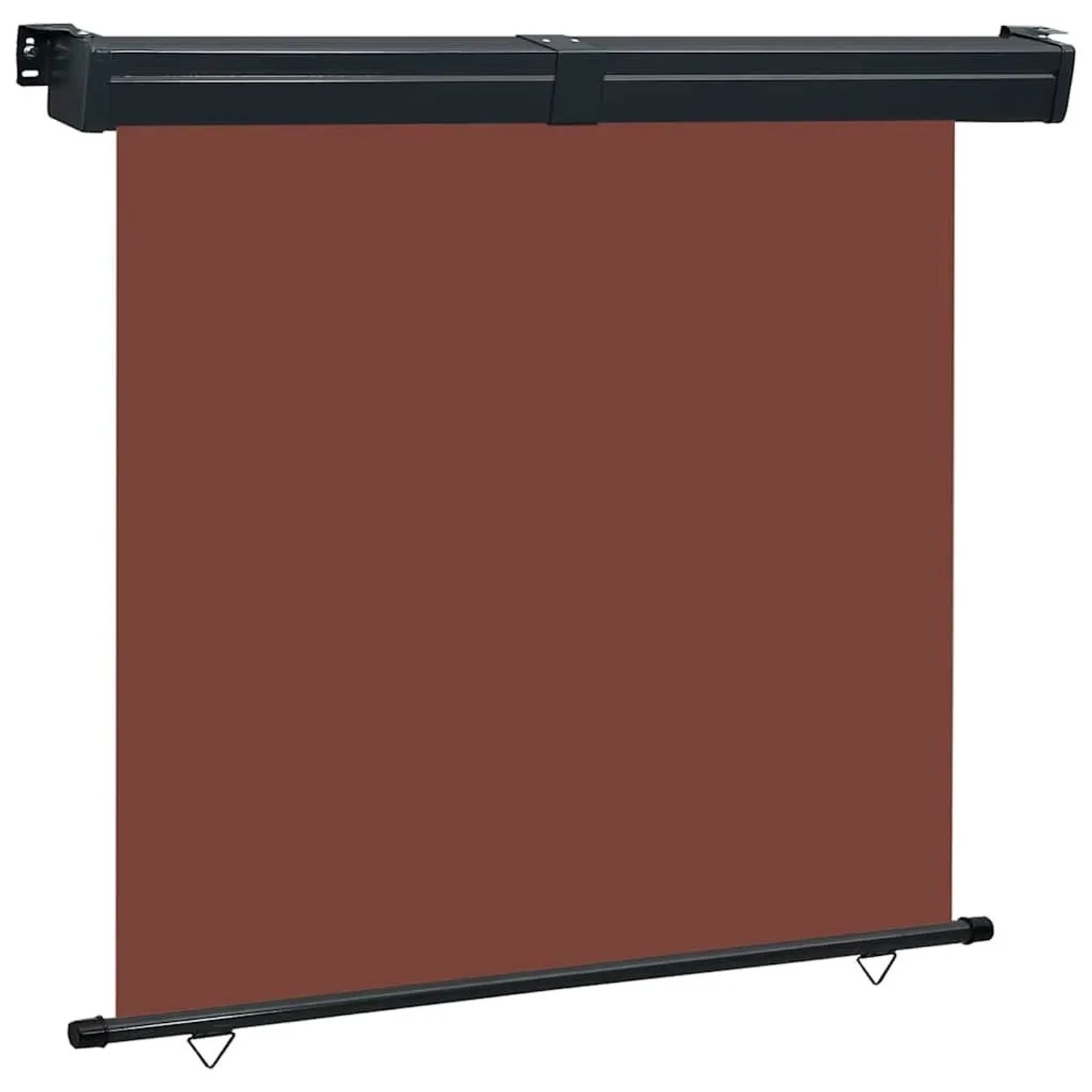 vidaXL Balkon-Seitenmarkise 175x250 cm Braun 48441