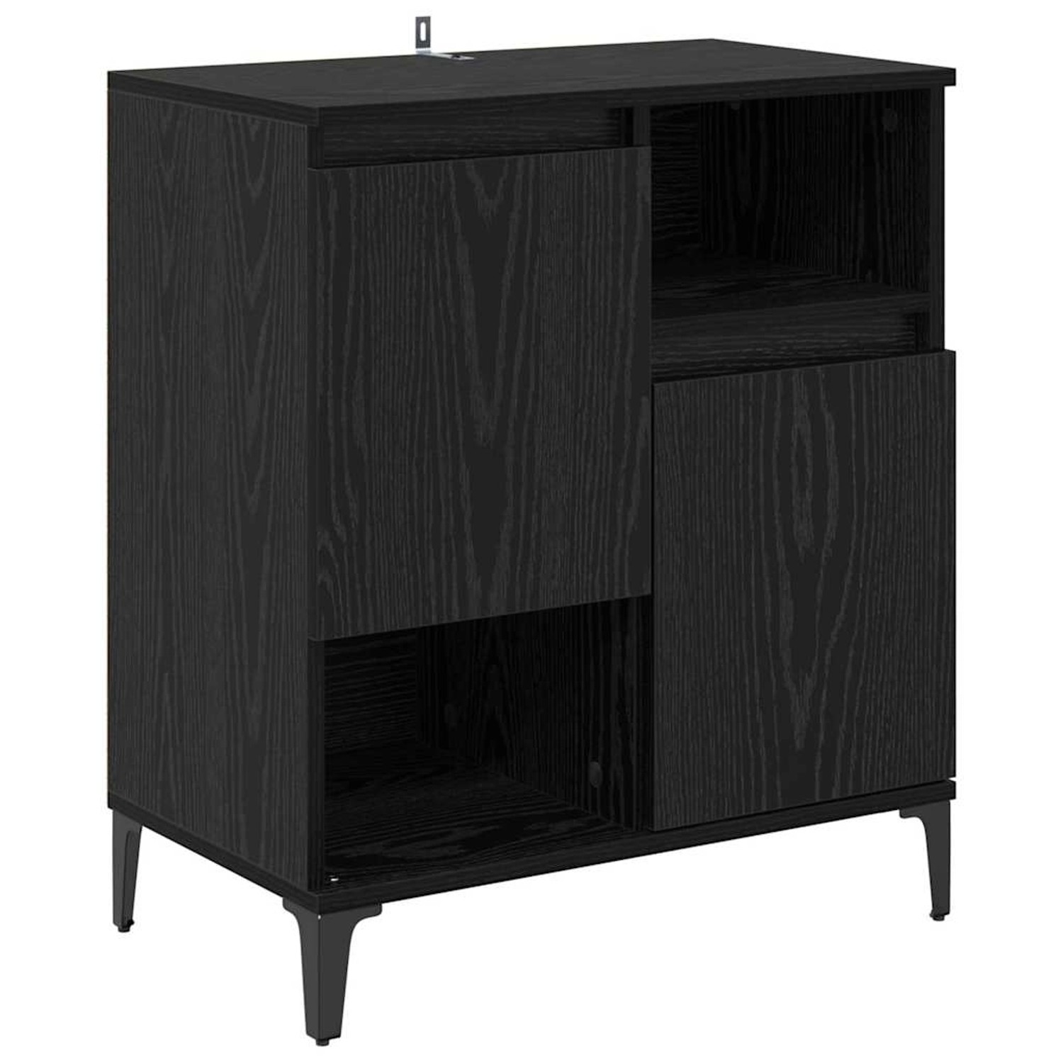 vidaXL Sideboard Schwarze Eiche 60 x 35 x 70 cm Holzwerkstoff 881262 günstig online kaufen