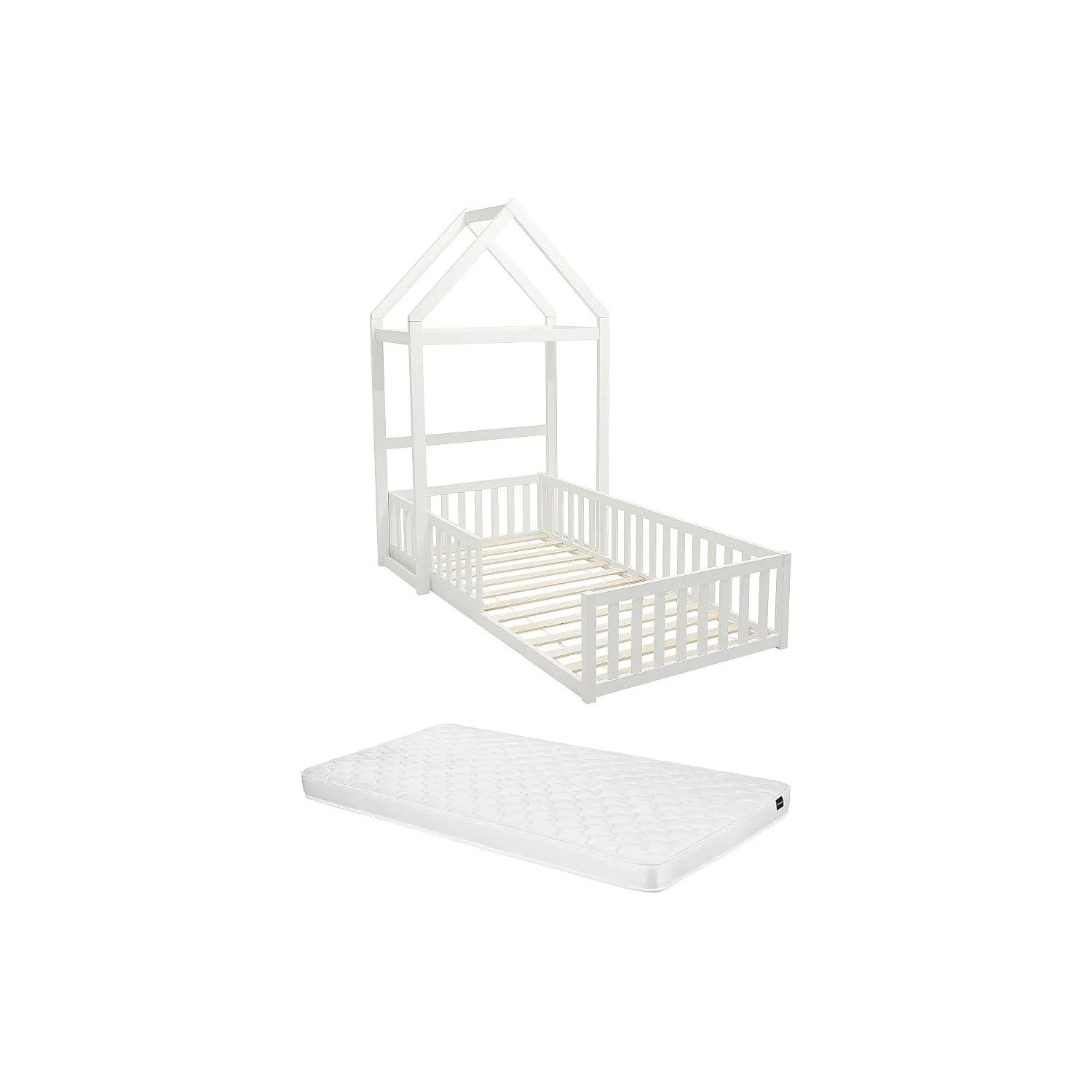 Vente-unique Hausbett Varlaine Weiß 196.2 cm