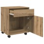 vidaXL Rollcontainer Artisan-Eiche 45x38x54 cm Holzwerkstoff 856655_8
