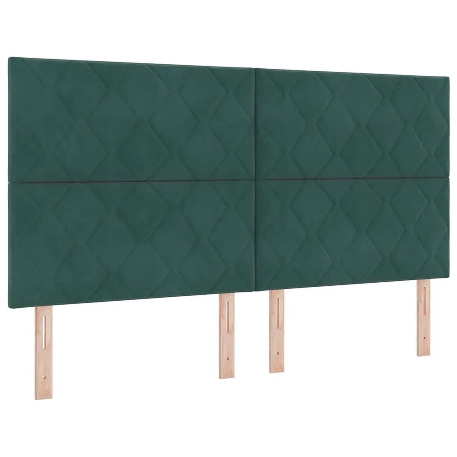 vidaXL LED Kopfteil Dunkelgrün 180 cm Kunstleder 3338550