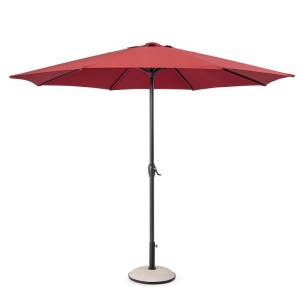 Yes Sonnenschirm Kalife, Ø 300 cm, Burgunderrot. Balkonschirm für Garten und Balkon.
